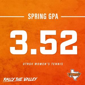 Image post by @UTRGVWmnsTennis on Facebook