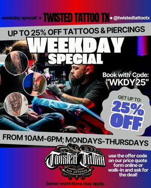 Image post by @twistedtattootx on Instagram