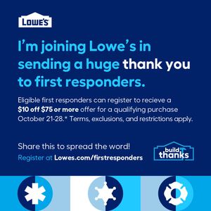 Image post by @Lowes on Twitter