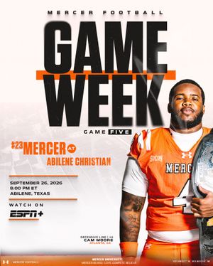 Image post by @mercerfootball on Instagram