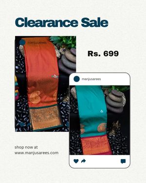 Image post by @manjusarees_elampillai on Instagram