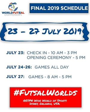 Image post by @worldfutsalchampionships on Facebook