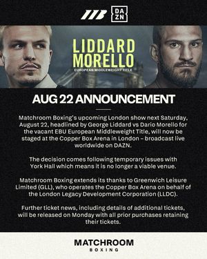 Image post by @matchroomboxing on Instagram