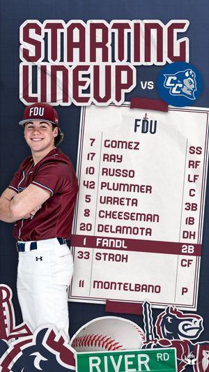 Image post by @FDUKnightsBase on Twitter