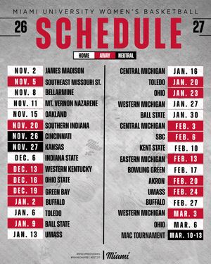 Image post by @miamioh_wbb on Instagram