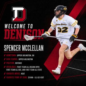 Image post by @denison_lacrosse on Instagram