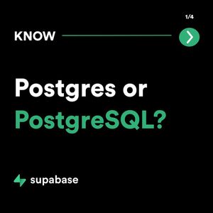 Image post by @supabasecom on Instagram