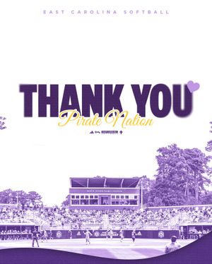 Image post by @ecu__softball on Instagram