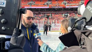 Image post by @umichhockey on Twitter