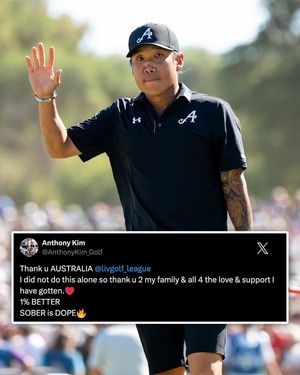 Image post by @livgolfleagueofficial on Facebook