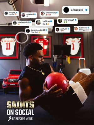 Image post by @saints on Instagram