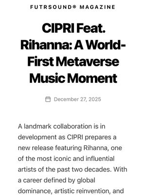 Image post by @ciprimusic on Instagram