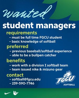 Image post by @fgcusoftball on Instagram