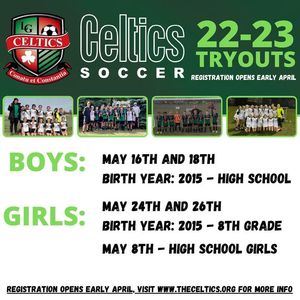 Image post by @TheCelticsSoccerClub on Facebook