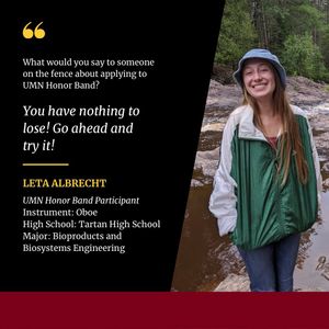 Image post by @umnbands on Instagram
