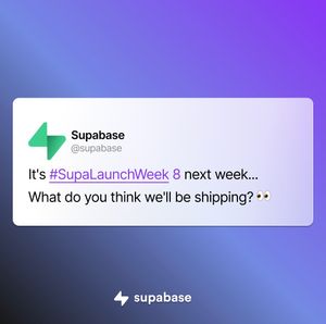 Image post by @supabasecom on Instagram