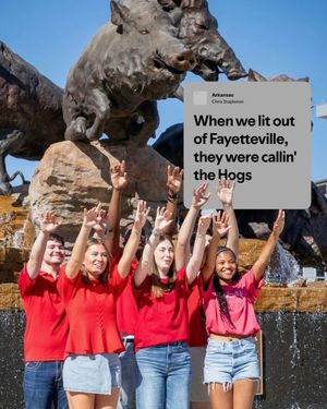 Image post by @uarkansas on Instagram
