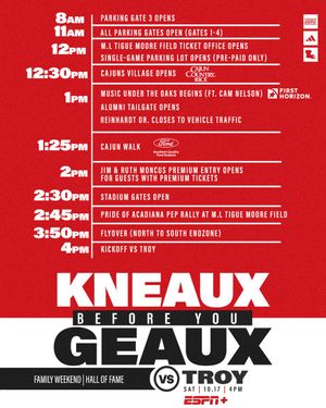 Image post by @RaginCajunsFB on Twitter/X