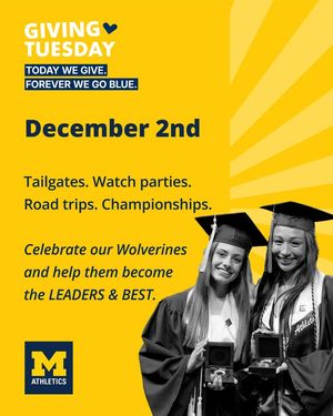 Image post by @umichathletics on Facebook