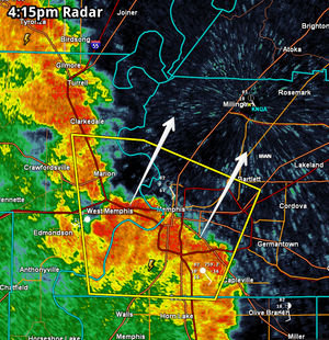 Image post by @memphisweather1 on Twitter