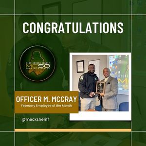 Image post by @MeckSheriff on Facebook