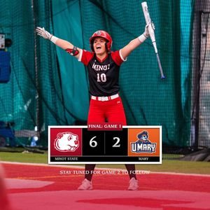 Image post by @minotstatesoftball on Instagram