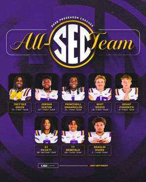 Image post by @lsufootball on Instagram