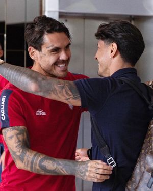 Image post by @CagliariCalcio on Twitter