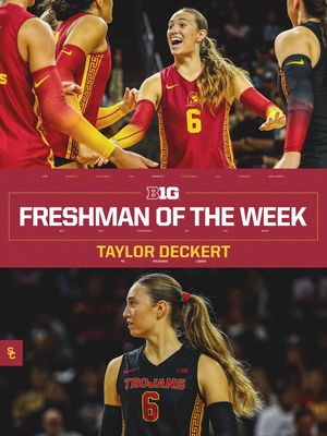 Image post by @uscwomensvolley on Instagram