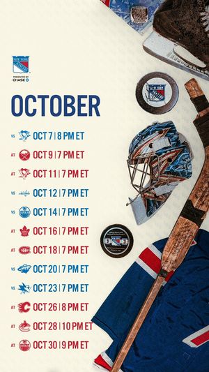 Image post by @NYRangers on Twitter/X