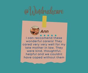 Image post by @windrushcare on Instagram
