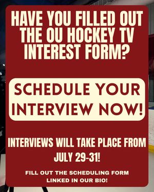 Image post by @ouhockeytv on Instagram