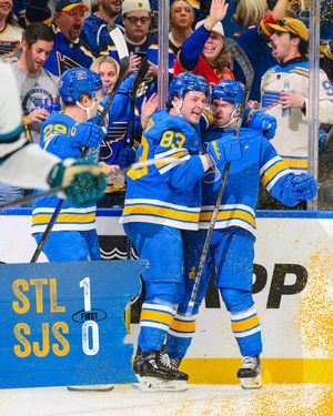 Image post by @StLouisBlues on Twitter/X