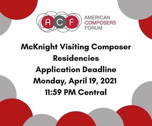 Image post by @americancomposersforum on Instagram