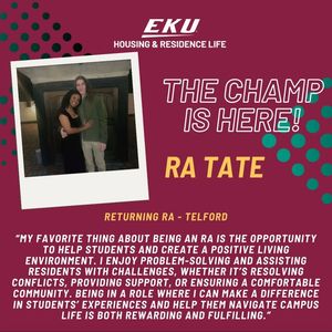 Image post by @EKUHousing on Facebook