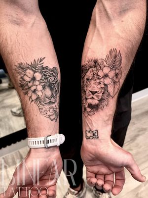 Image post by @christina.lineartattoo on Instagram