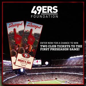 Image post by @49ersFoundation on Facebook