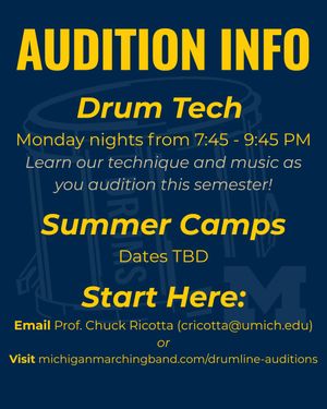 Image post by @umichdrumline on Instagram