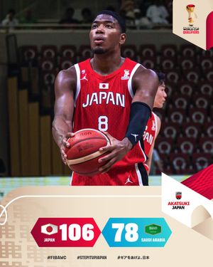 Image post by @japan_basketball on Instagram