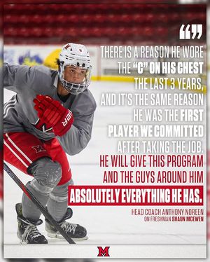 Image post by @miamioh_hockey on Instagram