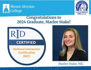 Image post by @mountaloysiuscollege on Facebook
