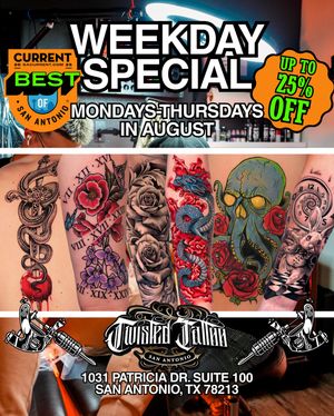 Image post by @twistedtattootx on Instagram