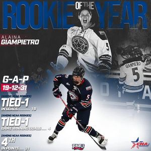 Image post by @RMUAthletics on Facebook
