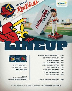 Image post by @louisvillebats on Facebook