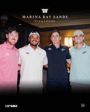 Image post by @livgolfleagueofficial on Facebook