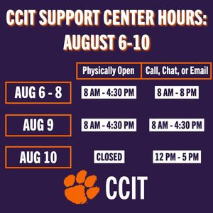 Image post by @clemsonIT on Facebook