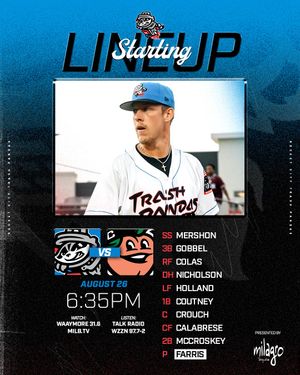 Image post by @trashpandasbaseball on Instagram