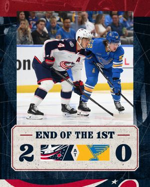 Image post by @BlueJacketsNHL on Twitter/X