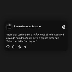 Image post by @frasesdeumpublicitario on Instagram