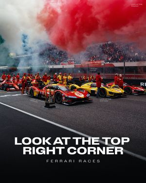 Image post by @ferrariraces on Instagram